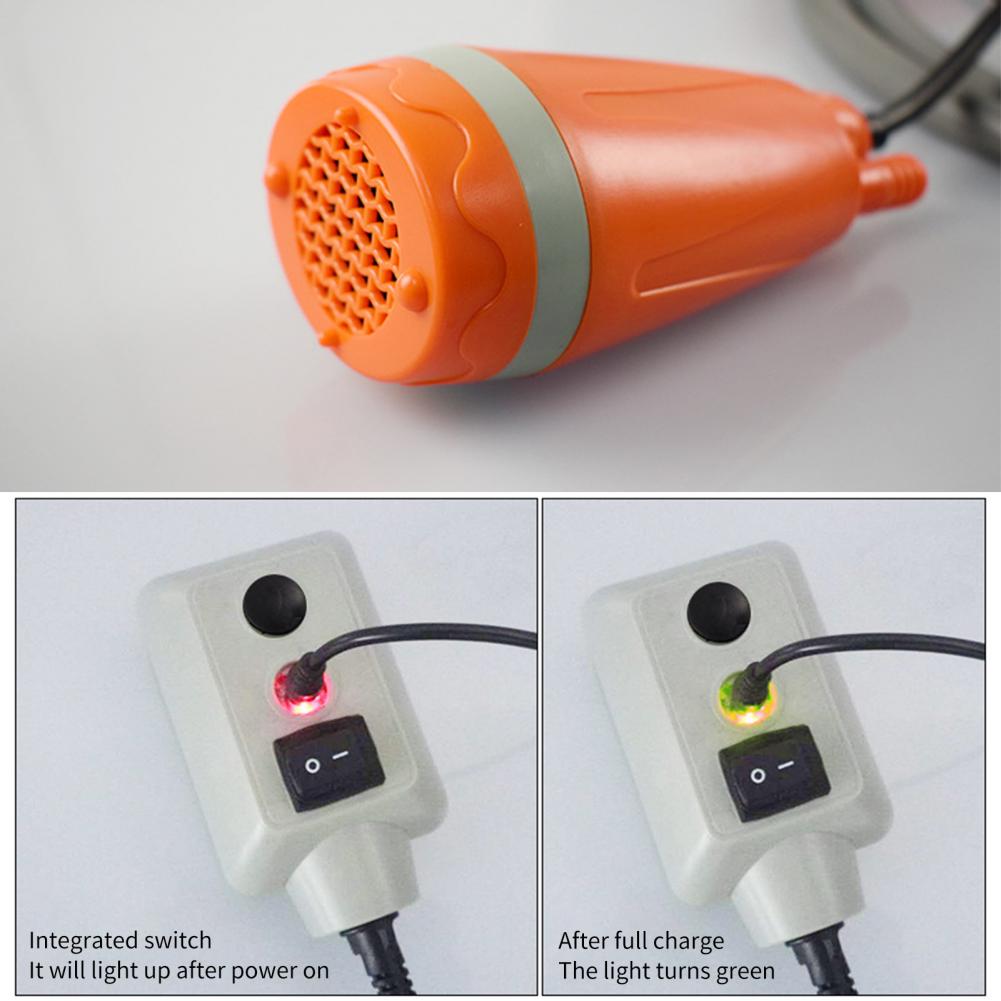 Juego de ducha eléctrico para exteriores, conjunto de ducha portátil recargable por USB, de plástico, ultraligero, gran salida de agua, para acampar