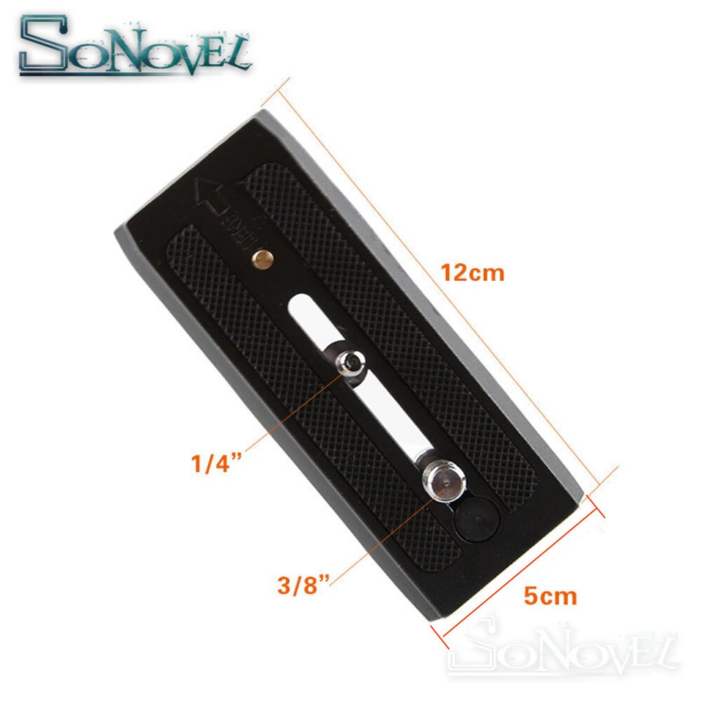 Quick Release Plate Sliding 501PL Plus Rapid Connect Base for Manfrotto 501 503 701HDV MH055M0-Q5 1/4 3/8 Screw 11.8cm