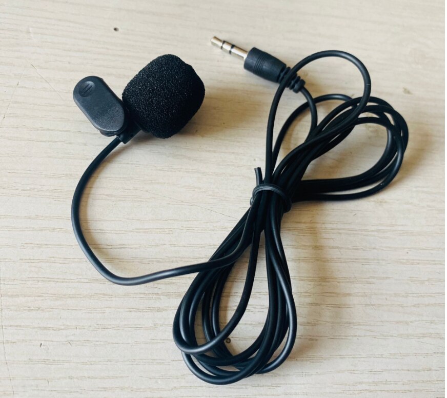 MINI Microphone 3.5mm Jack Clip-on Lapel Recording Mini Mobile Phone Mic for PC Laptop Portable Clear Lound Speaker