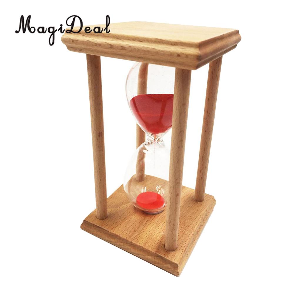 MagiDeal Hourglass Sandglass Sand Clock Timers Kitchen table Cooking Timer 20 Minutes,Red decoration