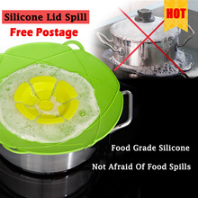 Deckel Für Pfanne Silikon deckel verschütten Stopper Abdeckung Für Topf Pfanne Küche Zubehör Kochen Werkzeuge Blume Kochgeschirr Küche Zubehör