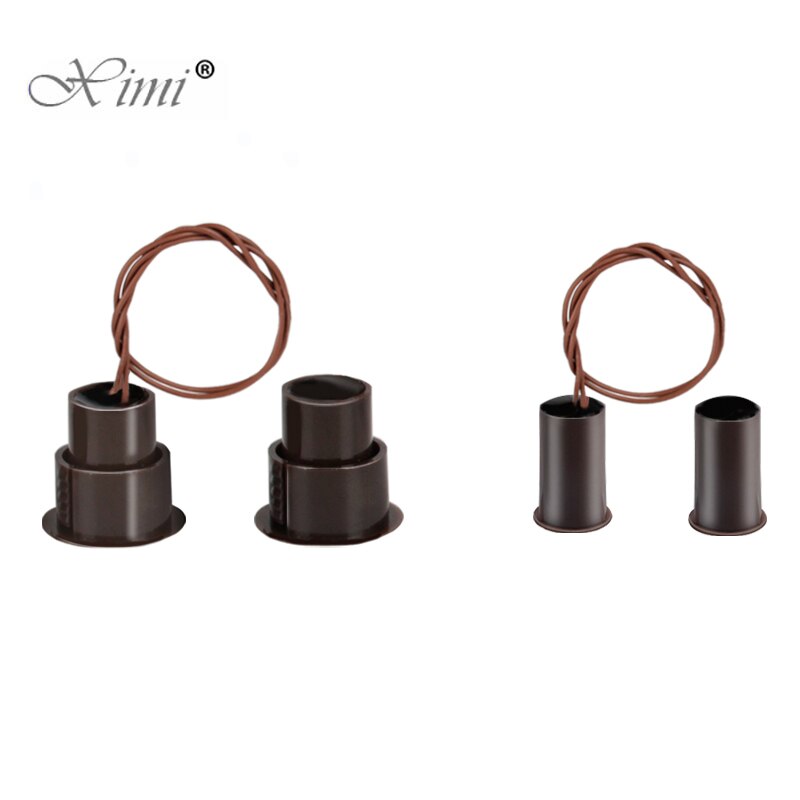 10 Pcs Wired Door Window Sensor Recessed Magnetic Contacts Security Reed Switch Alarm For Home Security Alarm White