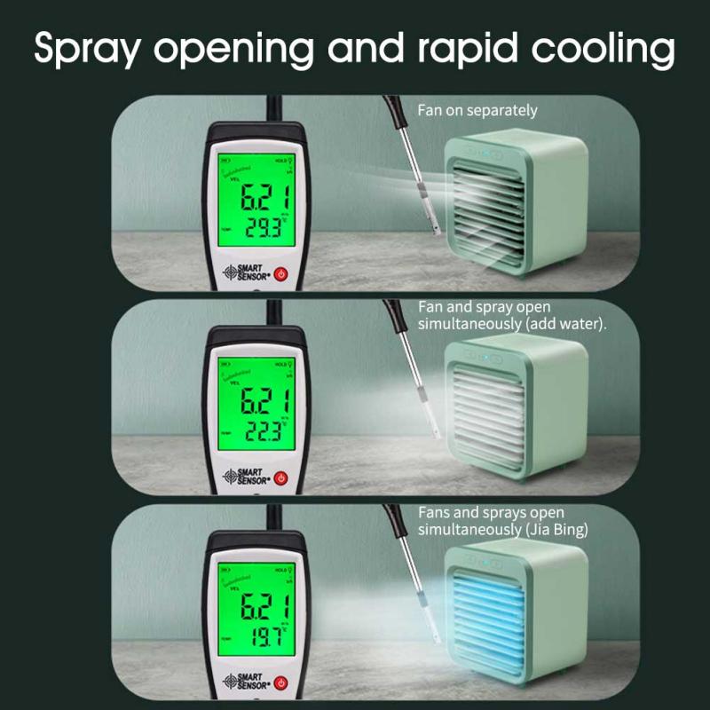 Mini Portable Air Conditioner Multi-function Humidifier Purifier USB Desktop Air Cooler Fan Arctic Air with Water Tank Home 5V