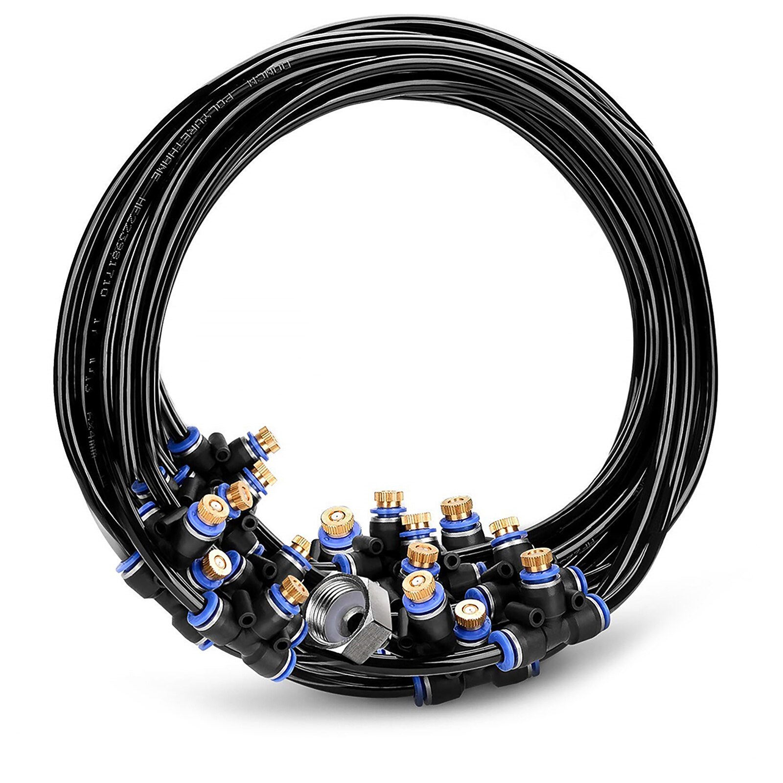 5-20M Verneveling Spray Cooling Water Mist Spuit Systeem Tuin Vernevelaar Outdoor Vernevelaars Voor Huis Tuin Irrigatie: 10m US Plug