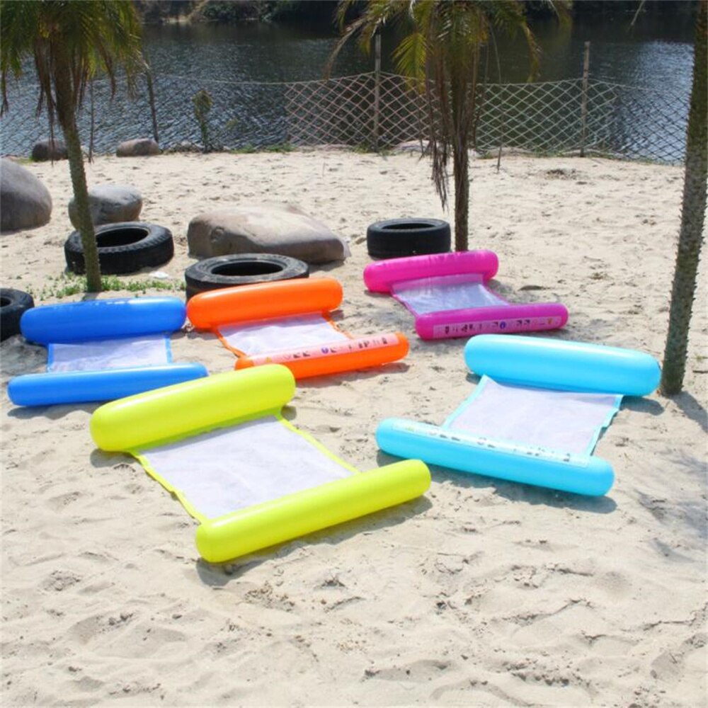 Canapé gonflable pliable à double usage, lit-balançoire avec filet, hamac, piscine, rangée de jouets, 11 styles
