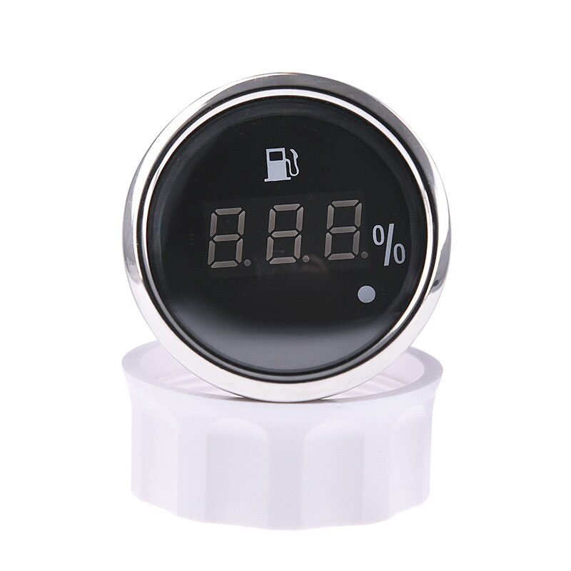 Indicatore di livello del carburante digitale impermeabile 52mm per auto indicatore di livello per motore moto camper barca con allarme