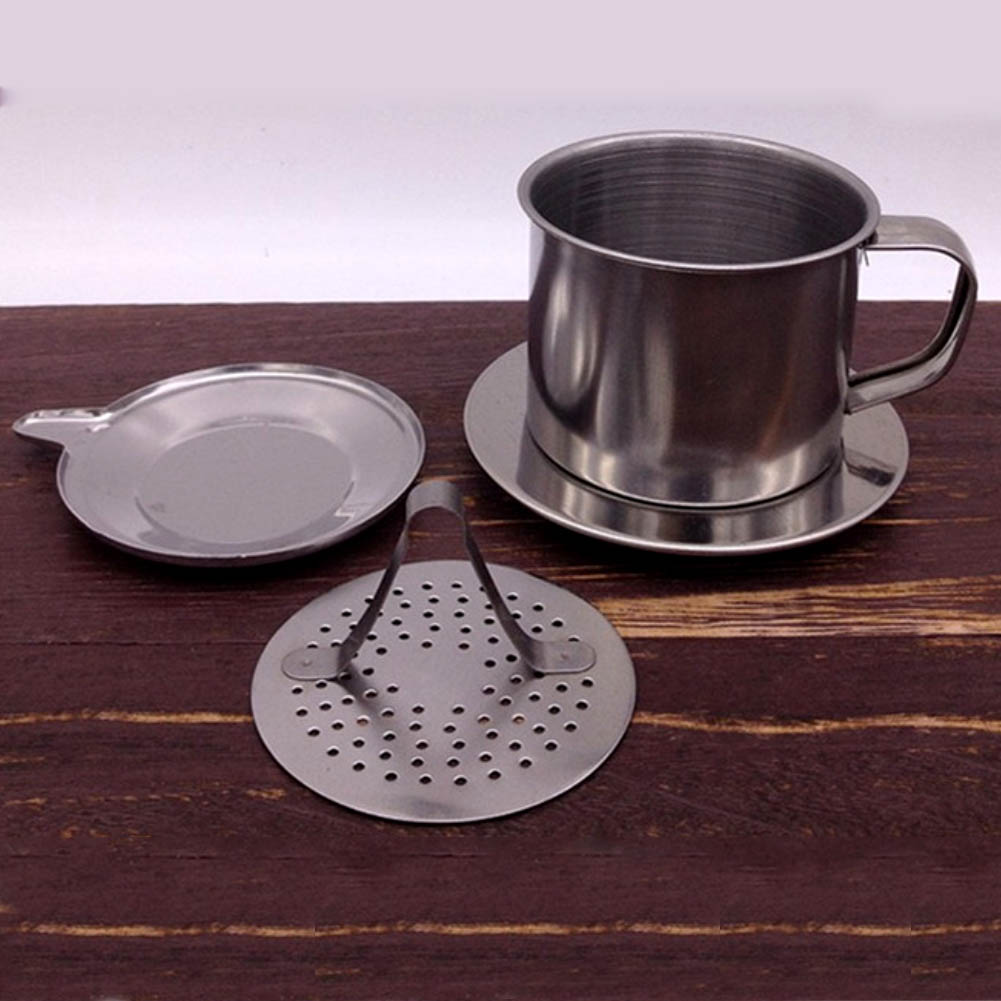 50/100ml rustfritt stål rustfritt stål kaffe kontor hjem drypp filter maker pot infuse kopp