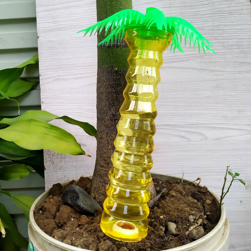 Sistema de riego por goteo automático de coco, dispositivo de riego automático con punta para plantas de jardín y flores de interior