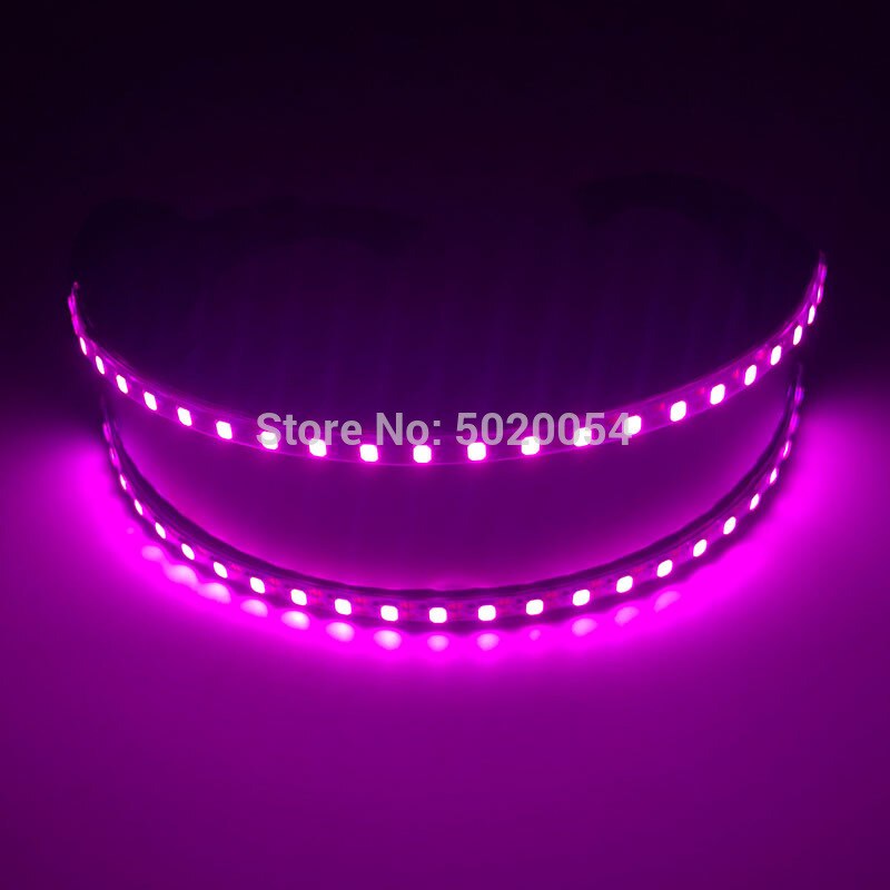 Rave festival led glasögon trendiga lysande solglasögon neon led tända slutare formade glasögon rave dj ljusa kostym par: Rosa