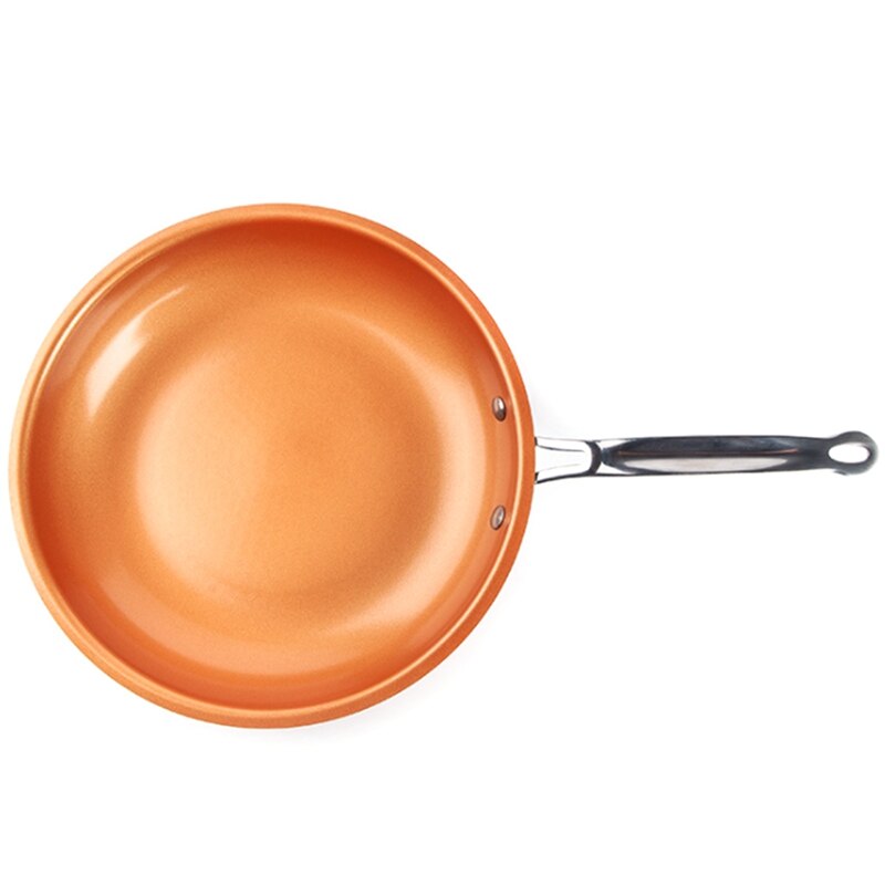 Copper Frying Pan Nonstick, 11 Inch Frying Pan with Ultra Nonstick Titanium Coating, Nonstick Copper Skillet 11 Inch: Default Title