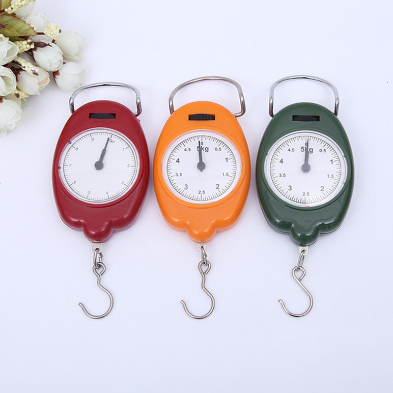 1pcs 5kg Hanging Scale Portable Mini Hanging Fishing Hook Pocket Scales Weight Scale The Balance Kitchen Scales