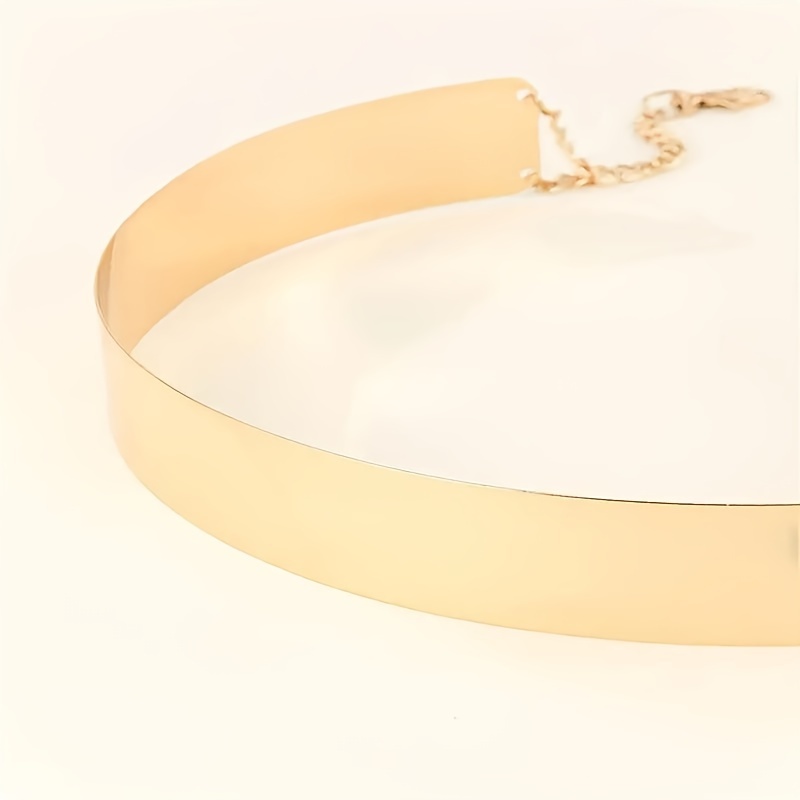 Cinto de metal dourado clássico, corrente de cintura ajustável, elegante, vestido, joias corporais para mulheres, uso diário