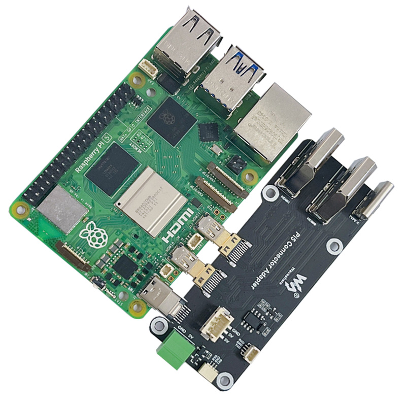 Raspberry Pi 5/4B easy Adapter Micro HDMI to HDMI 4K All Ports To Pi's USB Side
