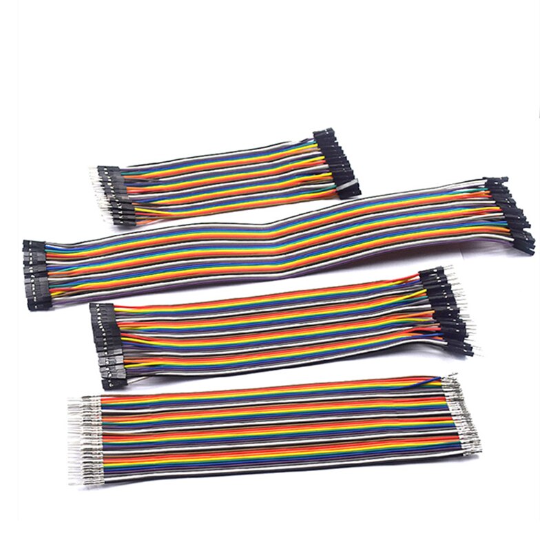 Câble Dupont, de 10 CM, 20 CM, 30 CM, avec 40 broches, Fil Connecteur, Équipé d'Entrées Mâle à Mâle + Mâle à Femelle et Femelle à Femelle, un Kit de Bricolage pour Arduino
