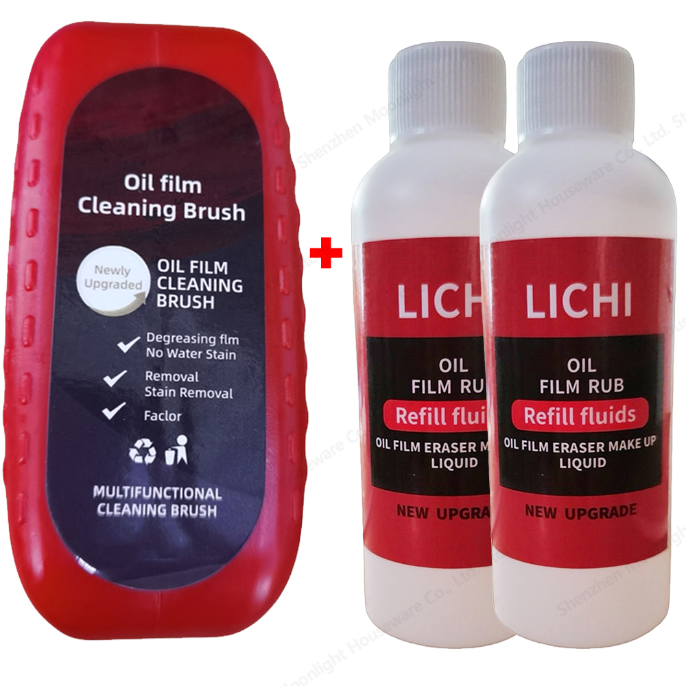 Car Glass Oil Film Remover Set Glass Polishing Compound Windshield Cleaner Car Glass Polishing Cleaning Window Auto Detailing