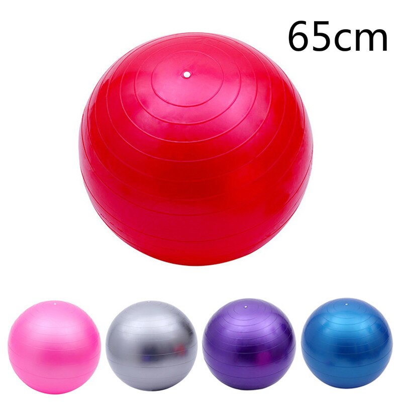 Yoga Ball GYM Balanced ball Fitness Massage Sport Workout Relieve Pain Massage Balls Training Tool 25cm 65cm Without pump: 04