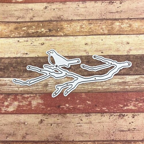Branch bird Metal Cutting Dies for Card Making DIY Craft Die Cut Stencil