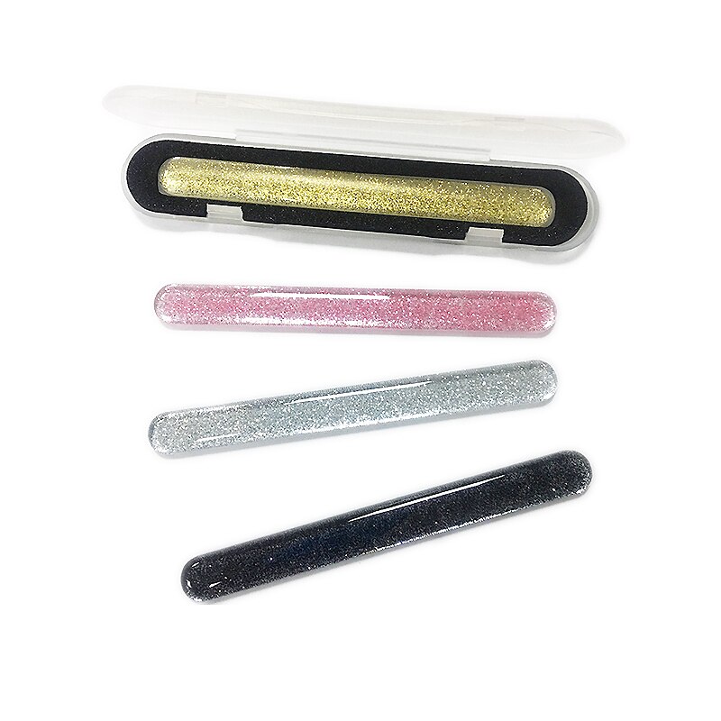 9/12 cm farverige slibende nanoglas neglefil polerede manicure-filer