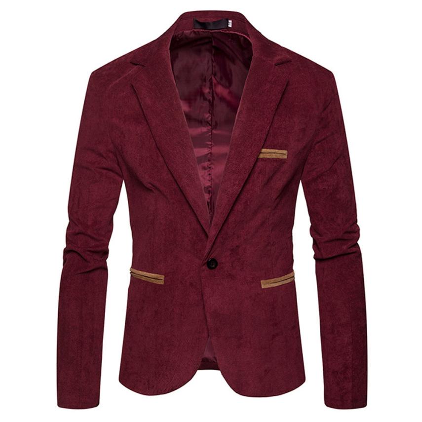 Nice VogueLuxury Men Blazer Men Plus Size Spring Brand Business Slim Fit Men Suit Masculino Blazers Men W/81: Red / L