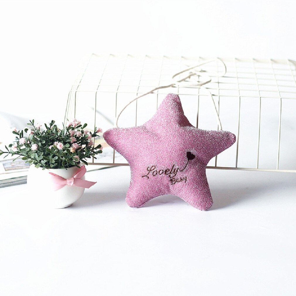 Barn flicka paljetter stjärnformad crossbody messenger axelväska påse myntväska plånbok härlig: D