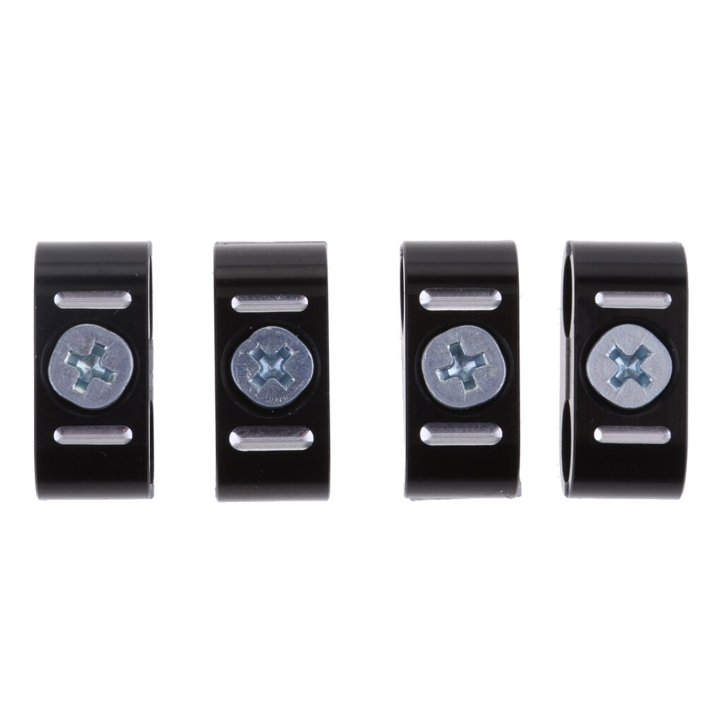 4 x Black Metal Brake Throttle Cable Clamp Separator Wire Spacer Organizer for Harley All Models Touring Dyna 1984-later