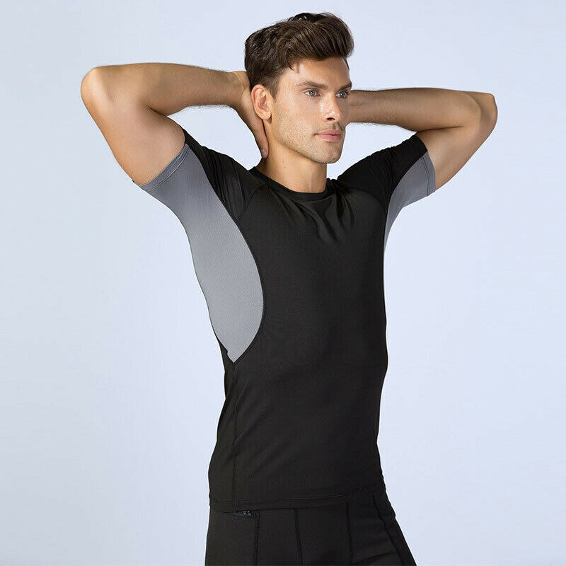 T-Shirt de Sport à manches courtes pour hommes, couche de Base de Compression britannique, haut de Fitness serré