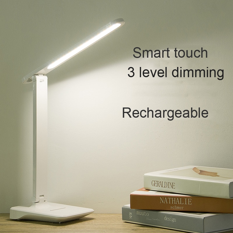 9W capteur tactile LED lampe de Table contrôle tactile luminosité réglable USB Rechargeable lecture oeil-protection LED lampe de Table directe