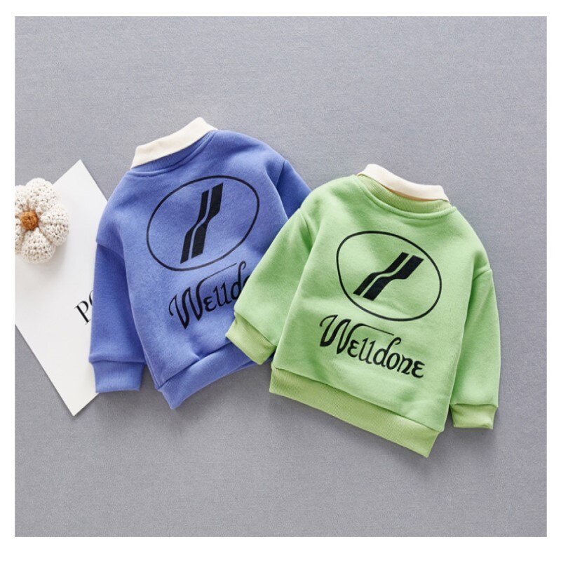 Babys Trui In de Herfst En Winter Pluche Babys Verwesterde Jas Childrens Warme Kleding Meisjes Kleding Babys Winter Kleding