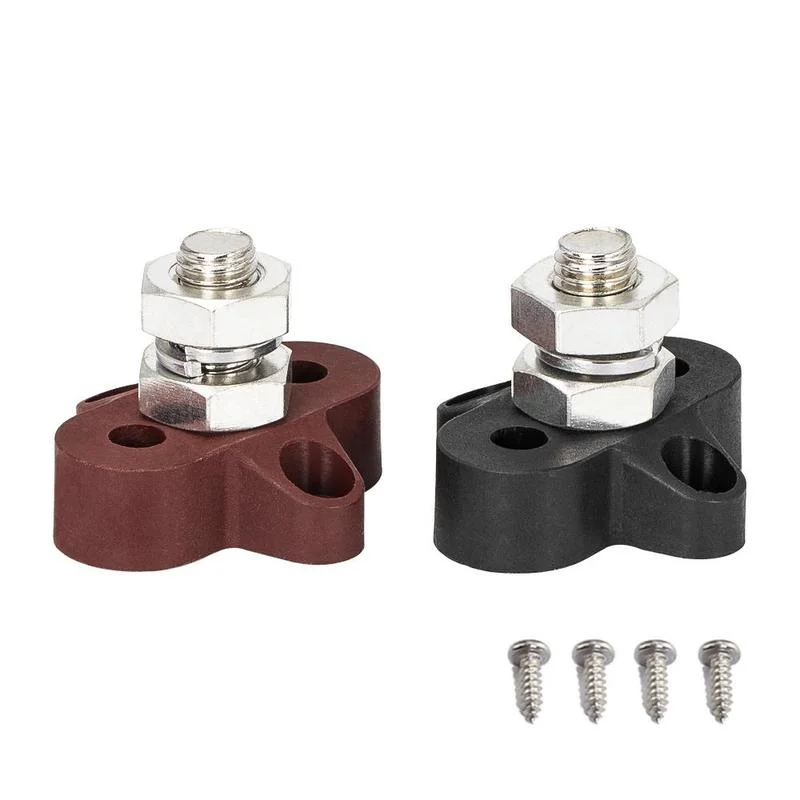 DC 48V 300A Sammelschiene M10 Klemmenblock Bolzen Batterie Stromverteilung Bolzenanschluss für LKW RV Stiefel