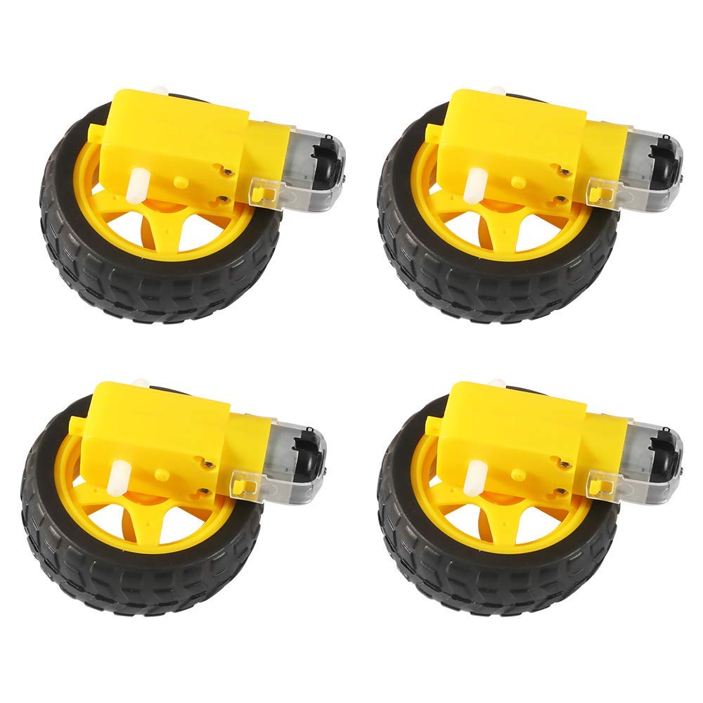 Electric Motor Gearbox Engine For arduino Car Tire Yellow Wheel with Plastic TT Motor 3-6V Dual Shaft Gear Motor TT Magnetic