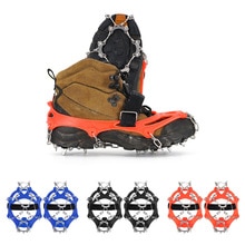 1 Pair 13 Tooth Ice Cleats Crampons for Walking Climbing Mountaineering Anti-slip Snowboarding Ice Cleats for Hiking Boots