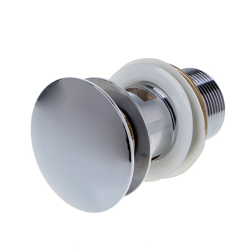 Schlecht Waschbecken Abfluss Stopper Waschbecken klopfen drücken Taste Pop hoch Abfall Stecker Schlitz Abfluss