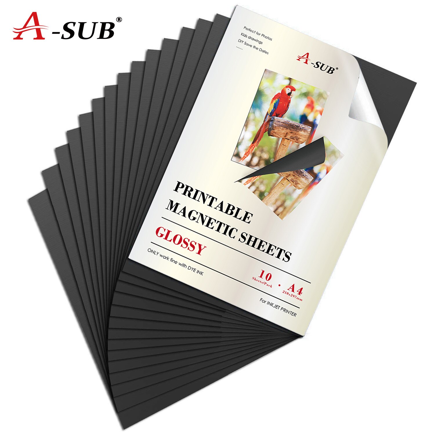 Magnetic inkjet sticker photo paper A4 glossy for inkjet printer