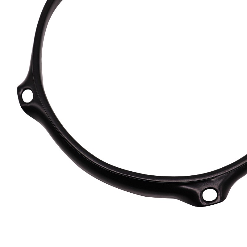 Cerceau de tambour de couleur noire, jante de tambour clair de 8 pouces, 4 trous, 6 pouces, 4 trous