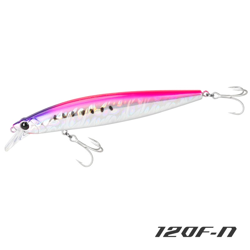 TSURINOYA-señuelo de pesca ultralargo, cebo duro de Pesca de Mar, peso de tungsteno, 120F, 120mm, 19g: 120F-N
