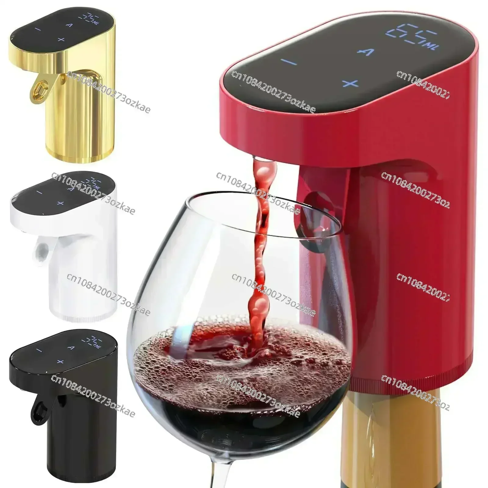 Mini decantador de vino automático portátil, aireador de vino eléctrico y dispensador de vino, novedad de 2024