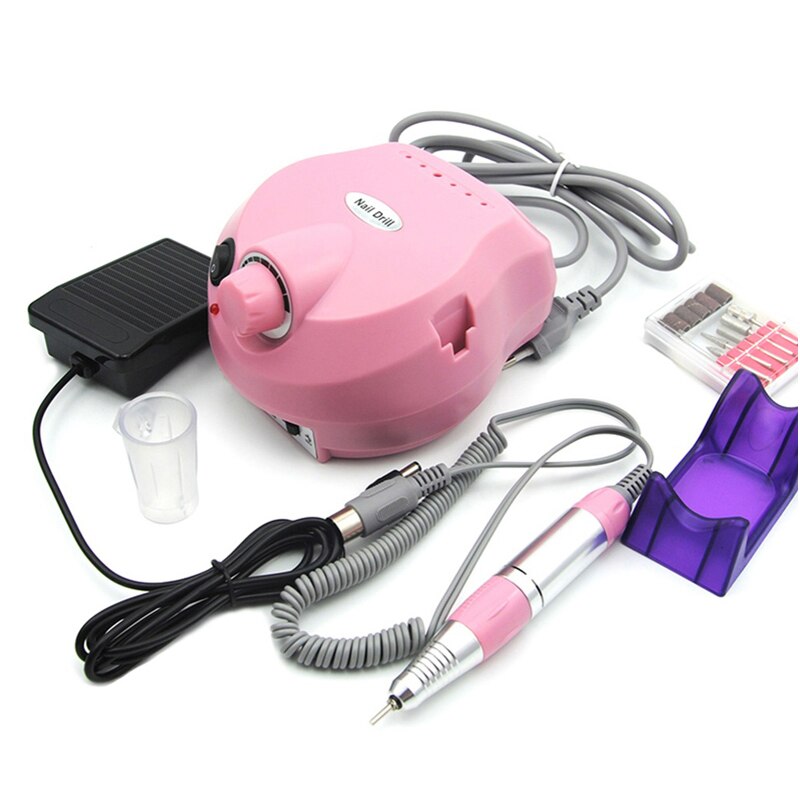 Professionelle Nagel Bohrer Maschine 20000/35000RPM Mühle Cutter setzt Schleifen Bande Für Manikübetreffend Pedikübetreffend Bausatz Elektrische Nagel Datei werkzeug
