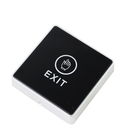 Direct Factory Touch Exit Button Infrared Contactless Door Release Switch for Access Control System Square Blue Backlight