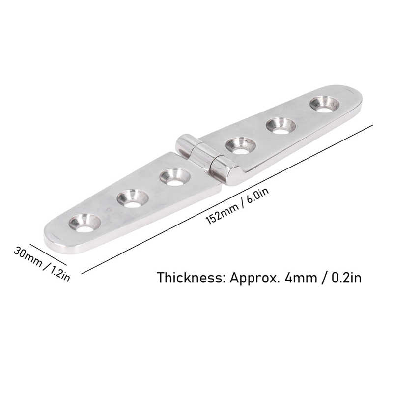 Stainless Steel Hinges Boat Hatch Hinges Small Volume for Houseboat for Marine