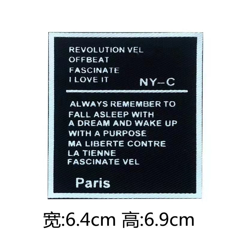 Mixed 30Pcs/Lots Soft Cloth Labels Various Letter Embroidery Hand Made Collar For Diy Knitted Printed Cotton Woven Sew Patches