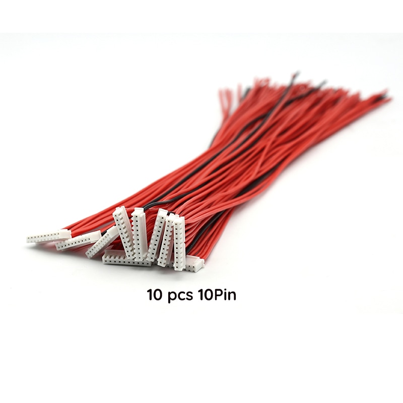 10pcs/lot 2S 3S 4S 6S 8S 9S Lipo Battery Balance Charger Cable IMAX B6 Connector Plug Wire