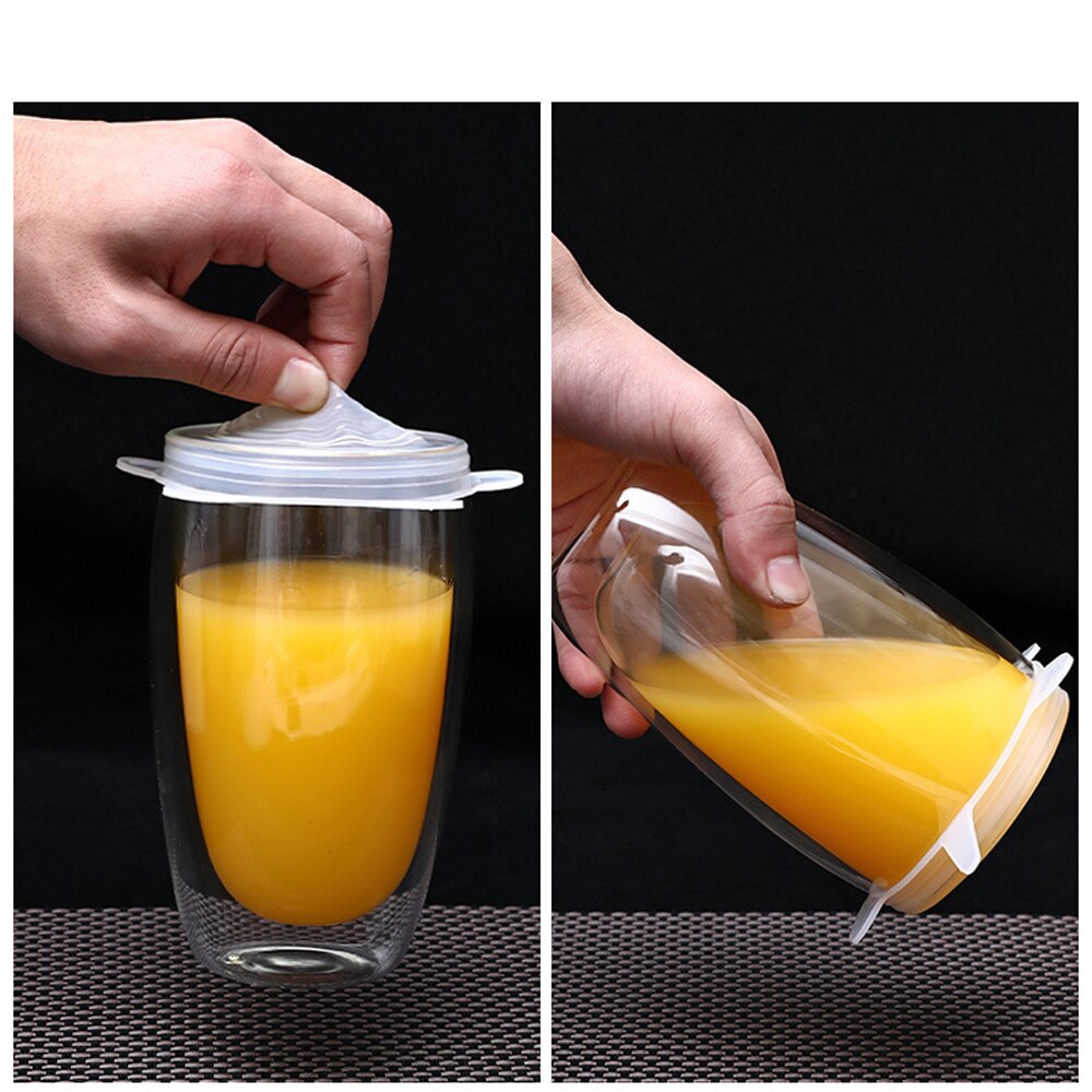 Food Silicone Cover Cap Universal Silicone Lids For Cookware Bowl Reusable Stretch Lids Food Wrap Bowl Kitchen Stoppers