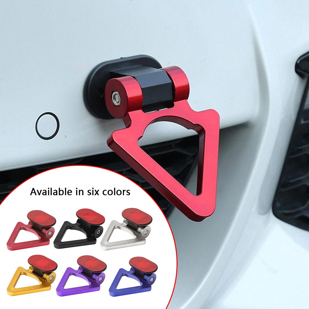 Pegatina de parachoques Universal ABS para coche, gancho de remolque, correa de remolque, cuerdas de remolque, gancho, barras de remolque