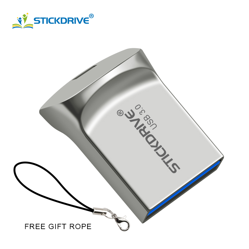 USB Flash Drive 3.0 16GB Pen Drive 64gb 32gb Metalen Mini Memory Stick Hoge Snelheid 128GB Flash U Disk Opslag Apparaten: Zilver / 128 GB