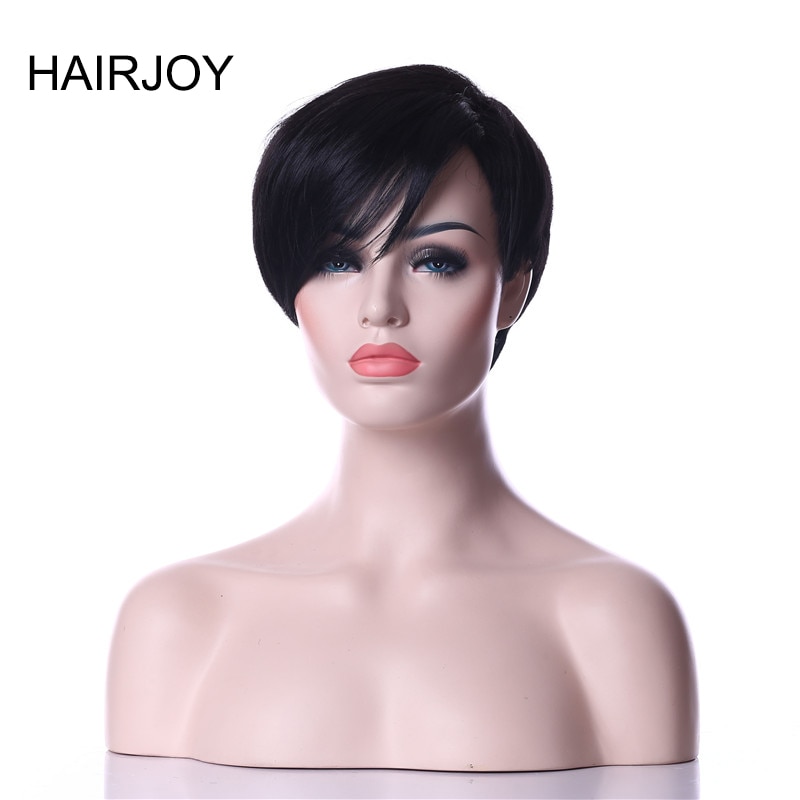 Hairjoy kvinde syntetiske parykker naturlig sort hår paryk 8 farver tilgængelige
