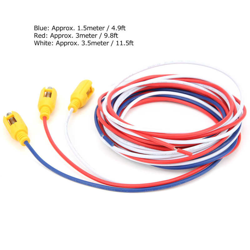 Liquid Level Sensor Liquid Level Probe Sensor for GRL8 Relay Blue 1.5 Meter + Red 3 Meter + White 3.5 Meter