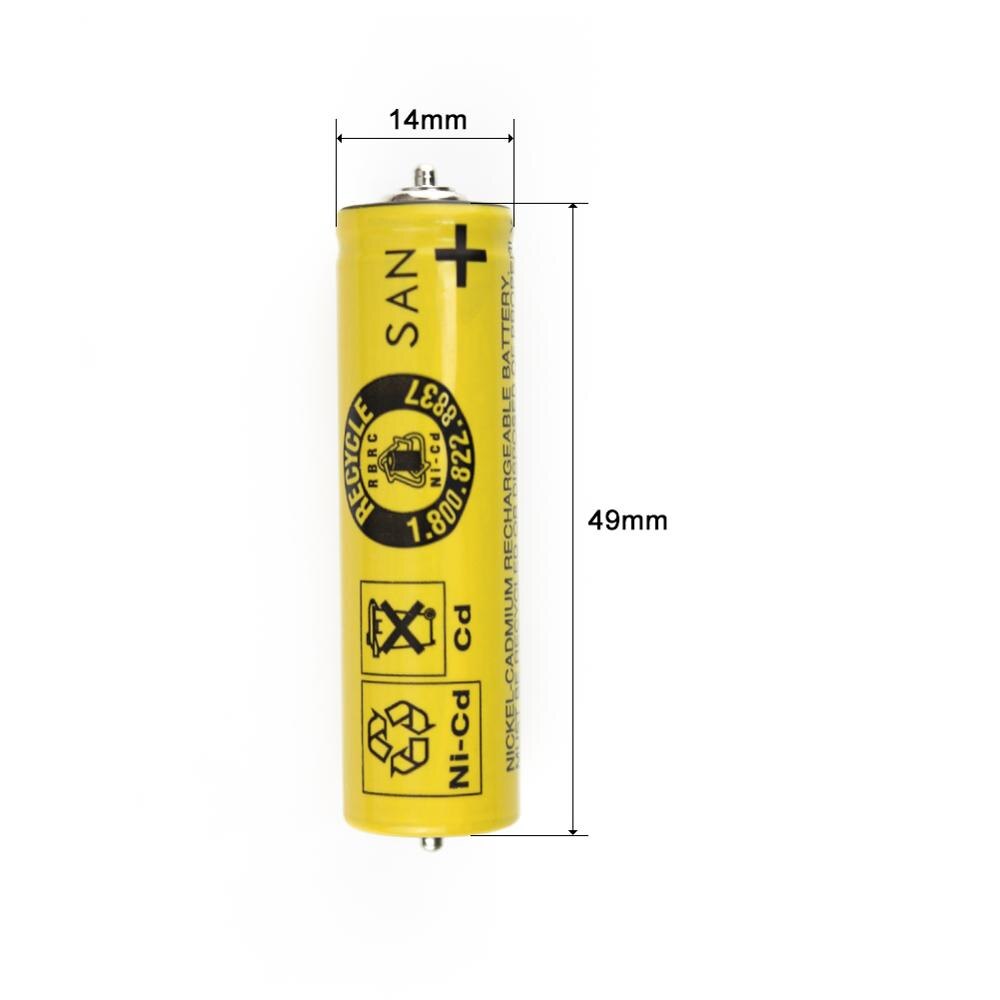 Máquina de afeitar eléctrica de la batería S3 3000/3090S 199S-1/5720/5739/5743, 5612/5663 SAN 1N-600AA para Braun Serie