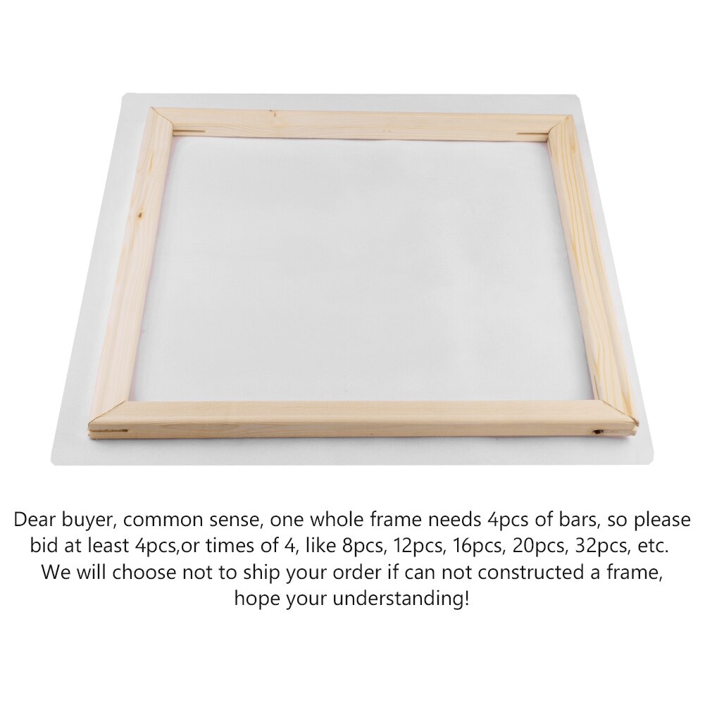 Wooden DIY Stretcher Bar Diy Canvas Frame Accessories Kit Gallery Wall Art For Oil Painting Posters Decorate Office Photo Frame