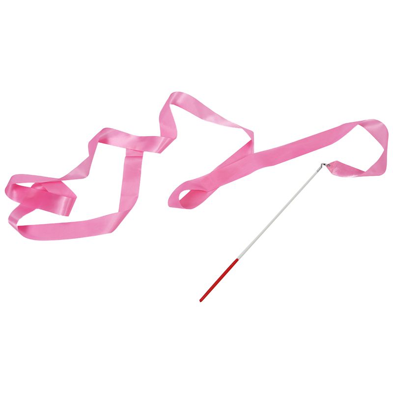 Fitnessstudio tanzen Band Rhythmische gymnastik Stromer Stange Taktstock wirbeln Chinesische Neue Jahr Party-Rosa