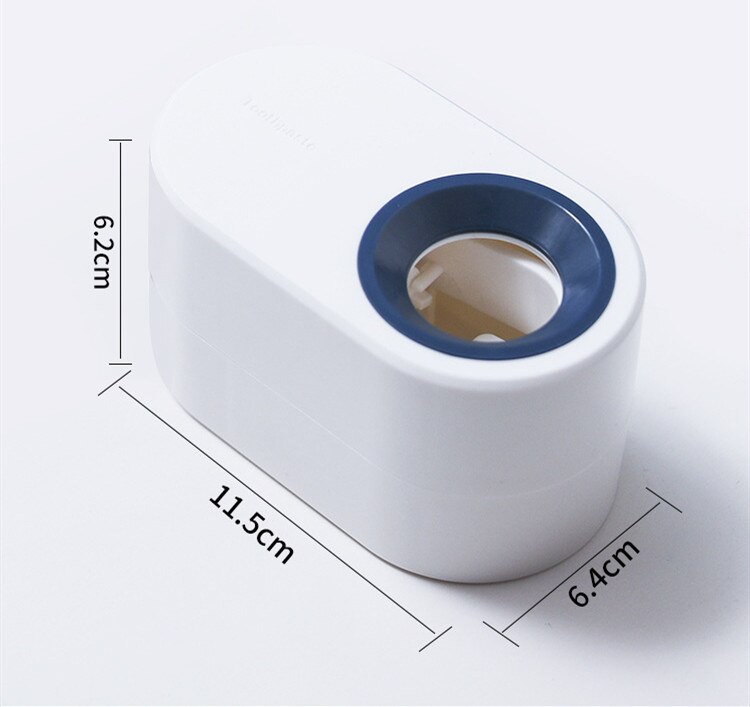 Montaggio a parete Dentifricio Spremi Distributore Automatico di Dentifricio Spazzolino Da Denti Spazzolino Da Denti Supporto di Montaggio A Parete Del Basamento di Accessori per il Bagno impostato: bianca